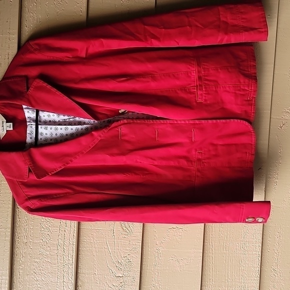 L L Bean women’s blazer IN RED SIZE 14 P - Picture 8 of 8